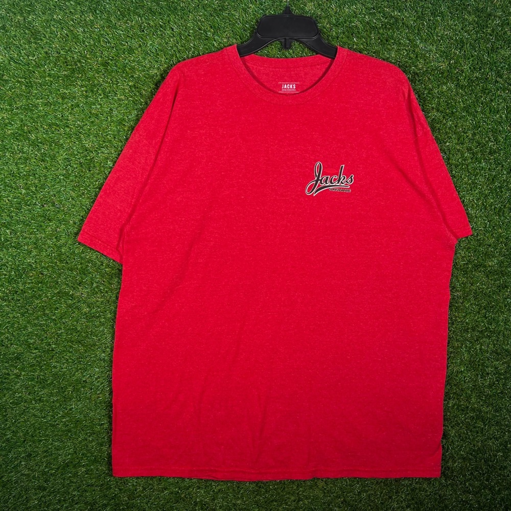 Jacks Surfboards Mens 2XL Red Graphic‎ T-Shirt California Surf Co Short Sleeve